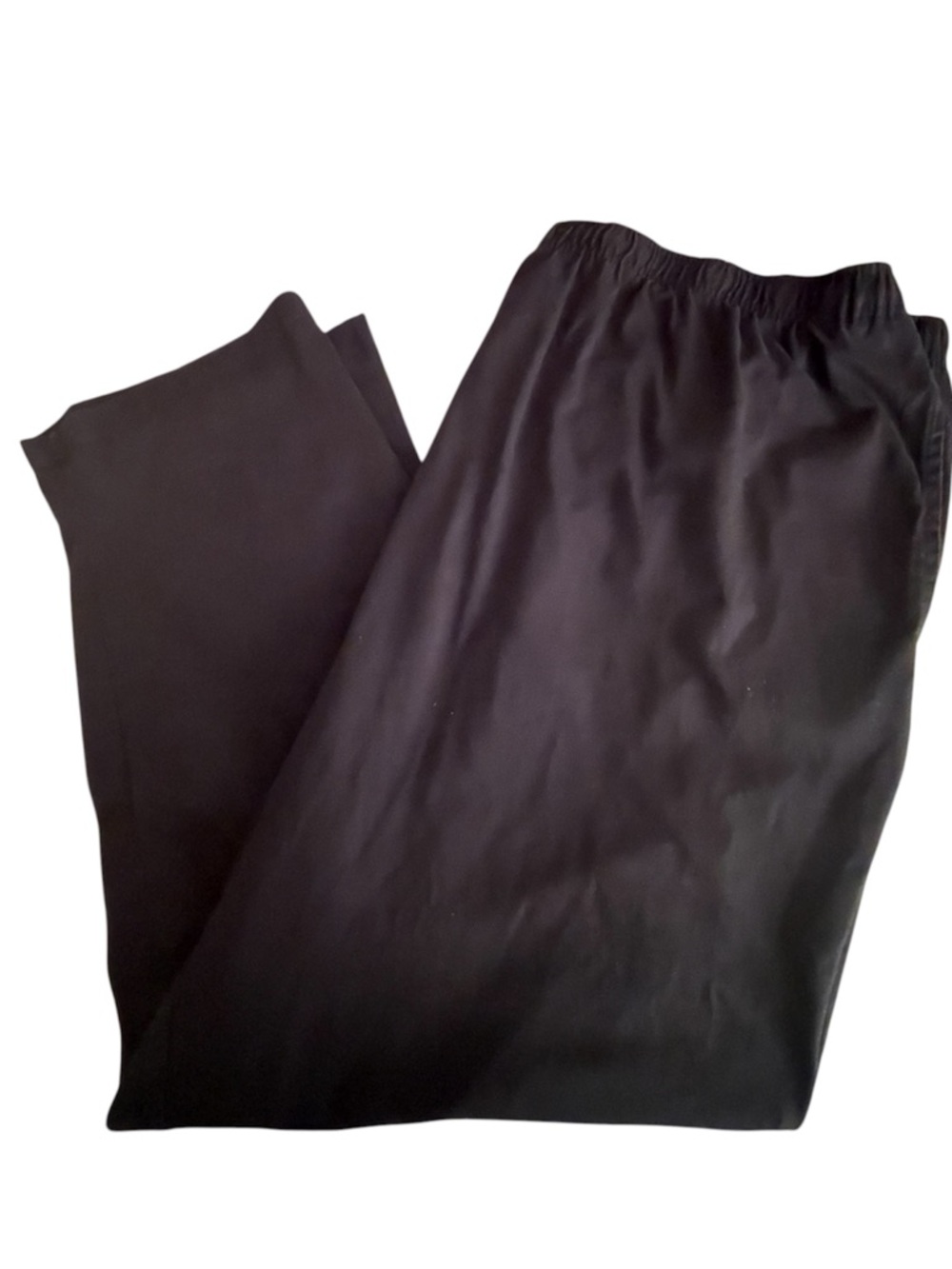 Men's Black Elastic-Waist Sweat Athletic Long Pants Size 4XL with pockets